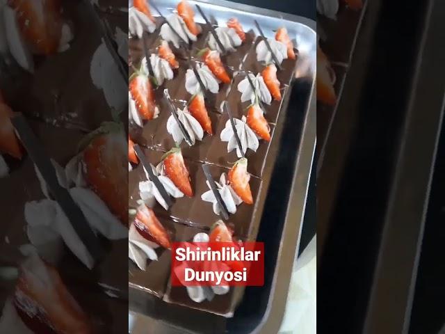 Ajoyib pishiriqlar shirinliklar Dunyosi #shirin #mevali