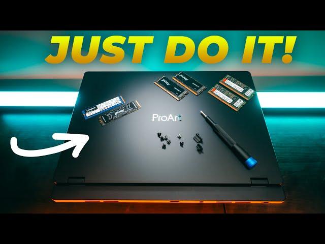 [BUDGET] Step-By-Step DDR5 RAM + m.2 SSD Upgrade GUIDE! | ASUS ProArt Studiobook 16 [2023]