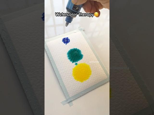 Watercolor therapy️ #shorts #watercolor #watercolorart #watercolorpainting #easywatercolor #art