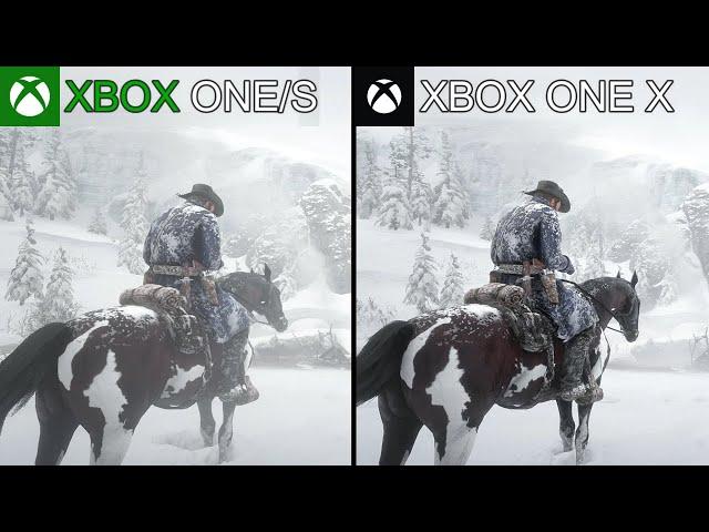 Red Dead Redemption 2 – Xbox One vs  Xbox One X - Graphics Comparison [4K]