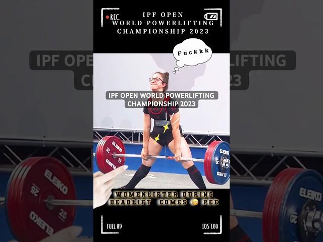 Women Powerlifter- Coming Pees During lift #viral #gym #pees #shorts #short #youtubeshorts #ytshorts