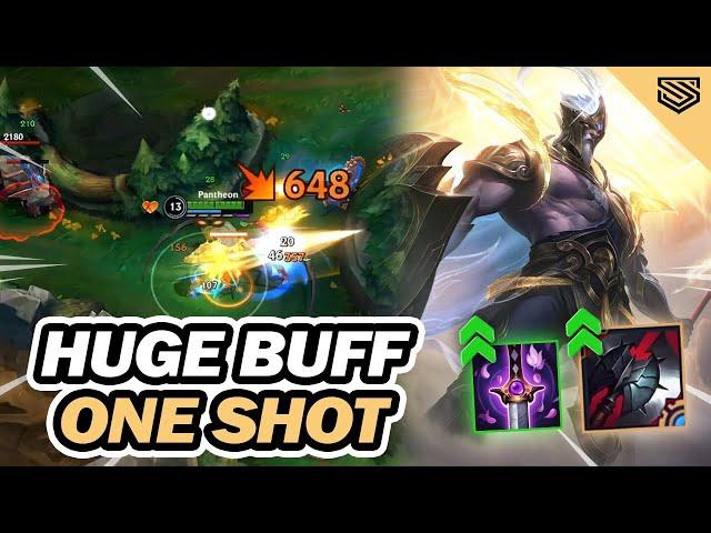 HUGE BUFF TO ONE SHOT PANTHEON JUNGLE  Pantheon Wild Rift Gameplay