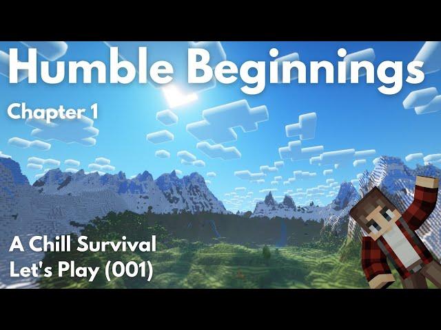 HUMBLE BEGINNINGS | Minecraft Survival Let's Play | Episode 1 [Java 1.21]