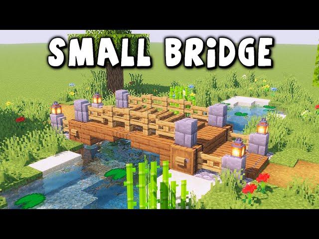 How to Build a Small Bridge in Minecraft Tutorial 1.18