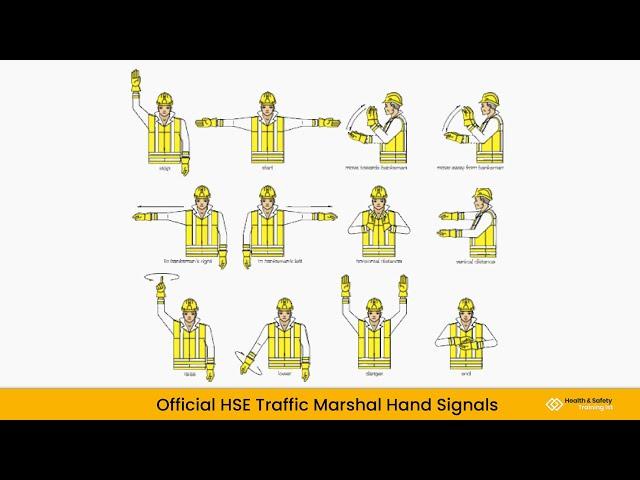 Traffic Marshal - Official HSE Hand Signals 2023