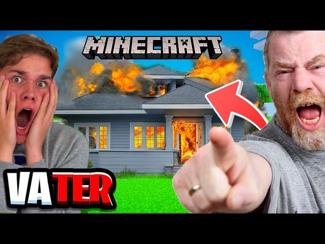 VATER RASTET wegen HAUS von SOHN AUS in MINECRAFT