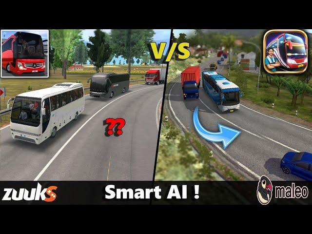 Smart AI Comparison | BUSSID VS BSU | Maleo V/S Zuuks