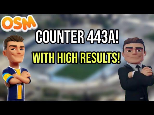 How to counter 433A OSM (Counter 433A online soccer manager)