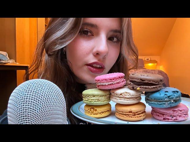 [ASMR] EATING MACARONS (eating sounds)