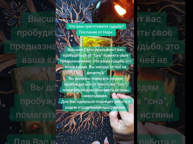 Что приготовила судьба? Для тебя послание #danilova #раскладнарунах #elenadanilova
