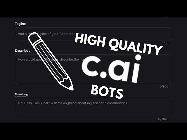 How I Make my Character AI Bots \\ High Quality CAI Bot Tutorial