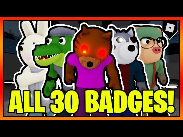 How to get ALL 30 BADGES in PIGGY ROLEPLAY 피기 롤플레이 (Korean) || Roblox