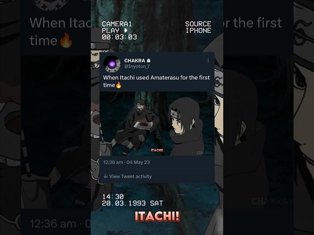 Itachi's First Amaterasu