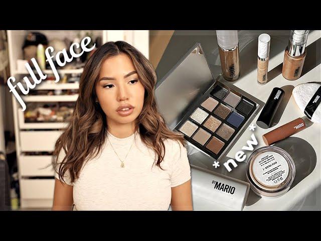 TRYING THE NEW POWDER & SETTING SPRAY | FULL FACE OF MAKEUP BY MARIO