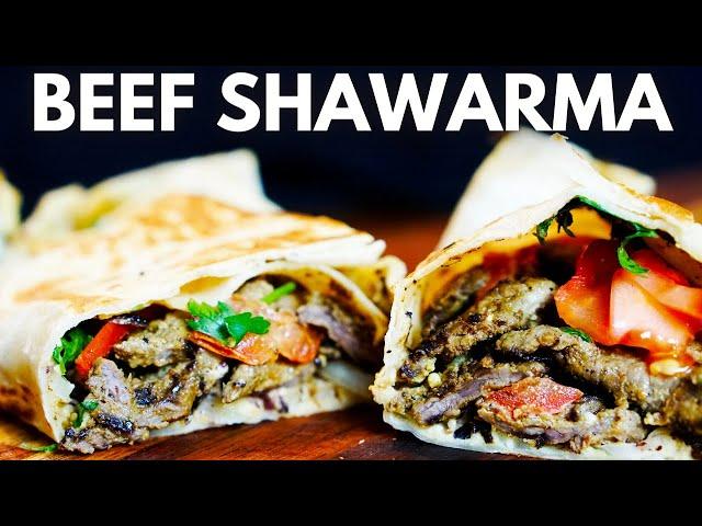 How to make Beef Shawarma at home with easy tahini sauce