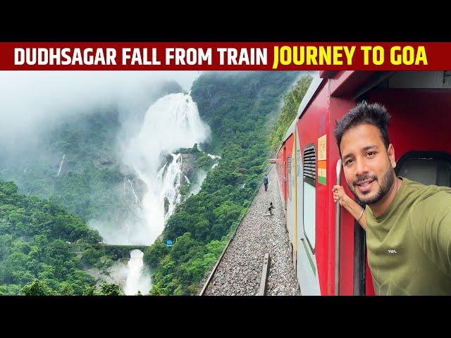 India’S Biggest Waterfall Dudhsagar spotted from train to Goa|| How to reach dudhsagar