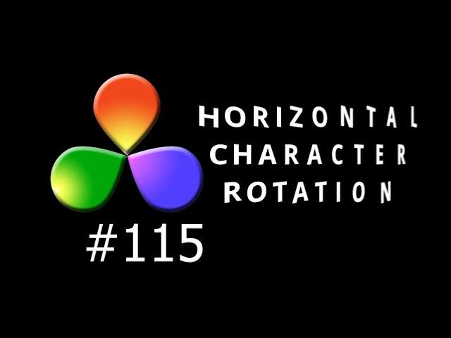 DaVinci Resolve Tutorial: How To Create a Horizontal Character Rotation Animation