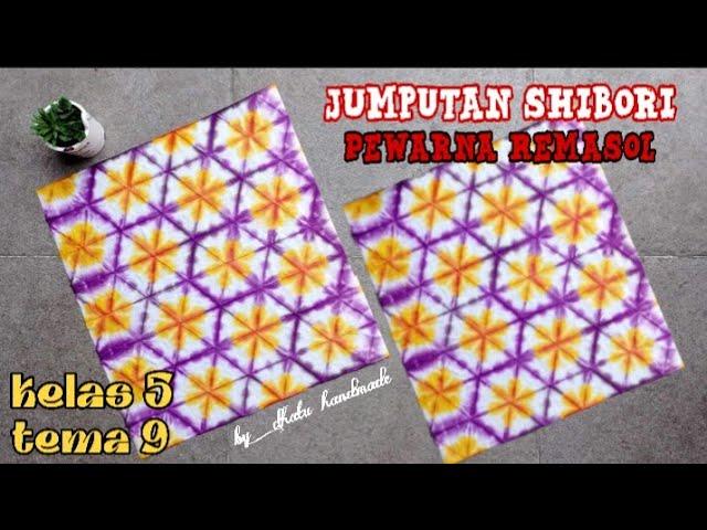 Cara Membuat Batik Jumputan Teknik Shibori Pola Segitiga Sama Sisi || SBDP Kelas 5 Tema 9