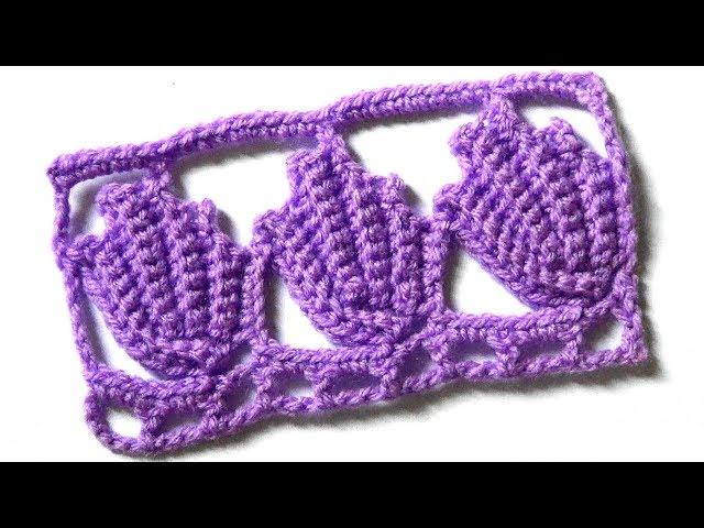 Crochet pattern Irish leaves