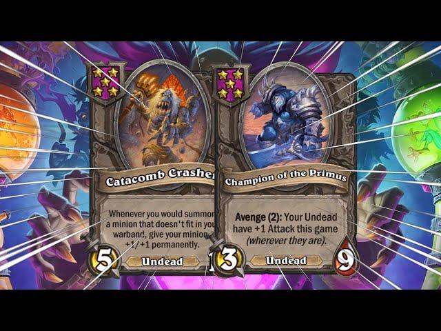 GIGA SCALING ATTACK UNDEADS?! | Hearthstone Battlegrounds