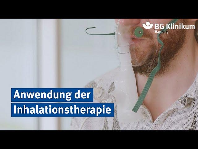 Anwendung der Inhalationstherapie | BG Klinikum Hamburg