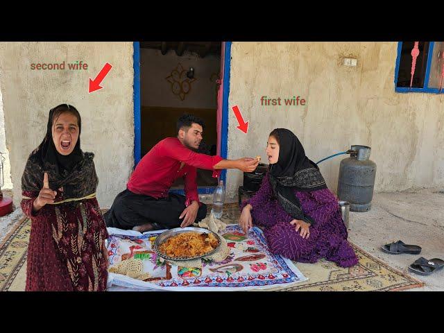 Police arrested the second woman for threatening and harassing the first woman.