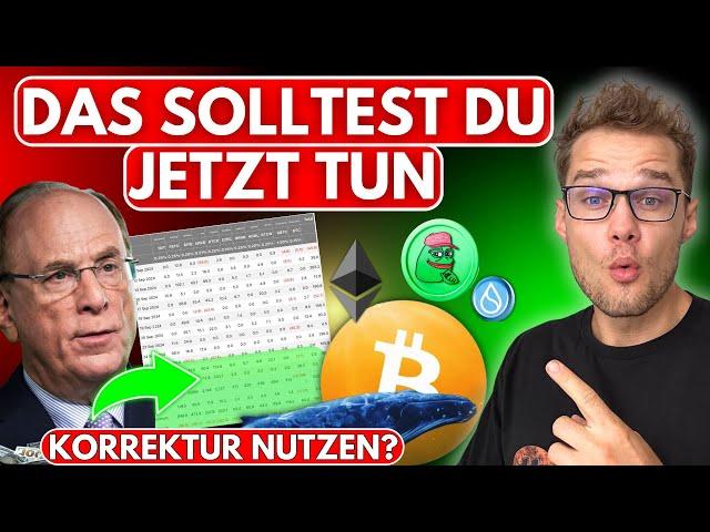 Starke Anstiege bei Bitcoin und Altcoins diese Woche? Etfs Großes Kaufvolumen & der perfekte Retest!