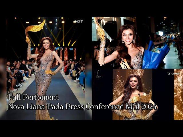 Full Perfoment Nova Liana Pada Press Conference MGI 2024 #beautypageant