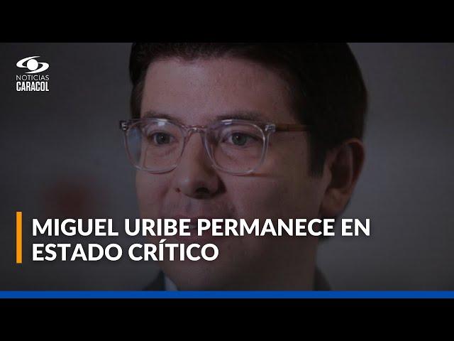 Incertidumbre por el estado de salud de Miguel Uribe Turbay: decenas de personas oran por él