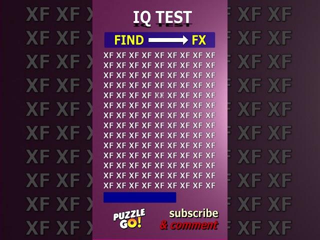 Find FX where? | Brain Teaser IQ Test #shorts #different #puzzles #opticalillusion #quiz
