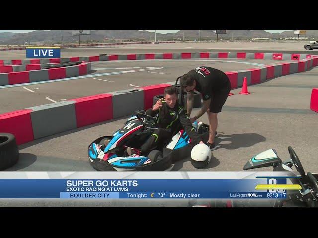 Testing out the new super go karts