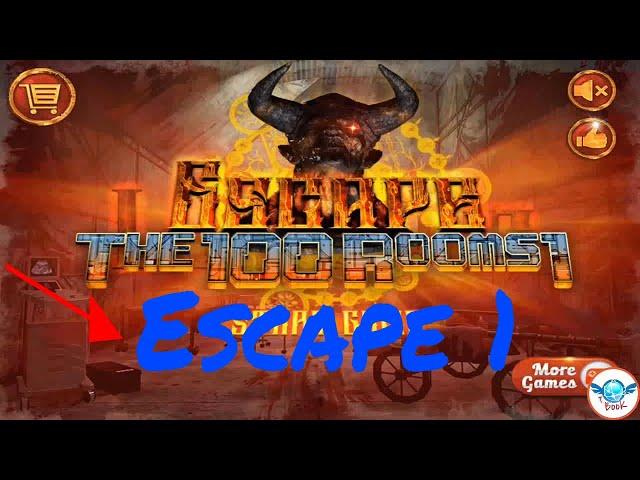 Walkthrough | Can you Escape the 100 room I  |  Escape Room 1 |  TBooK