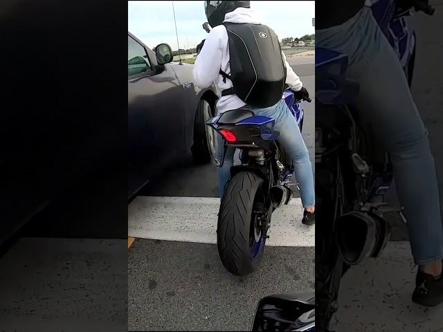 Truck Driver Tests Bikers' Patience