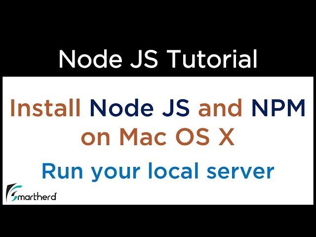 How to install Node JS in Mac OS X. Run local web server in Node. Create first application on Node