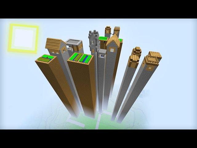 ЭТО САМАЯ ВЫСОКАЯ ДЕРЕВНЯ ЖИТЕЛЕЙ НОМЕР 13 В МАЙНКРАФТ | Компот Minecraft