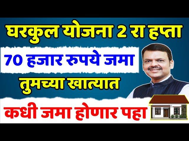 Gharkul Yojana 2nd installment Release|Gharkul Yojana In Maharashtra 2025|Gharkul Yojana New Update