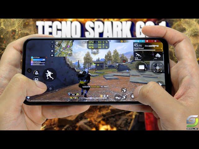 TECNO SPARK Go 1 test game Free Fire Mobile | Unisoc T615