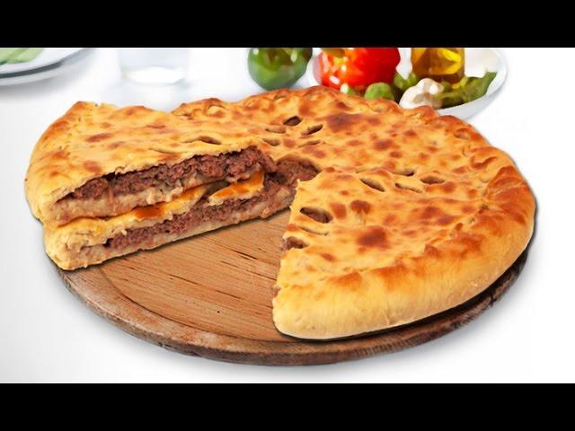 Осетинский пирог с мясом/Ossetian meat pie