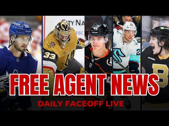 Latest Free Agent News : RFA's & UFA's | Daily Faceoff Live