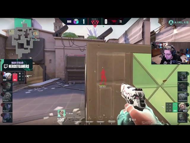 T1 Brax INSANE pistol clutch vs BBG | VCT Challengers NA