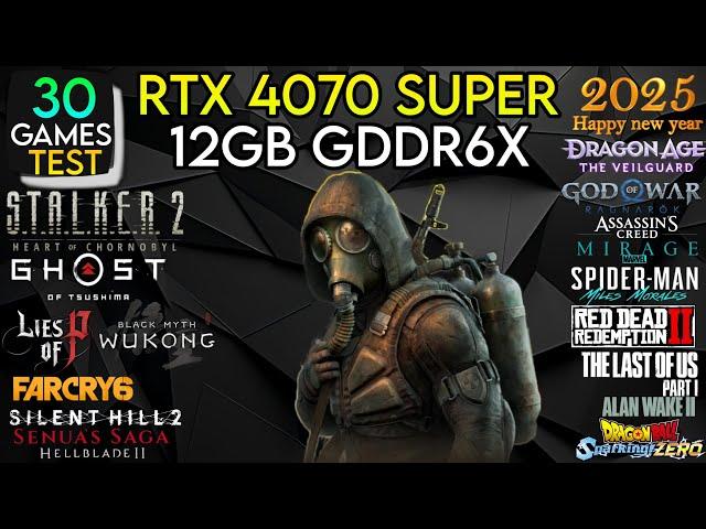 RTX 4070 Super In 2025 - Test In 30 Games - Powerful Flagship Gpu !