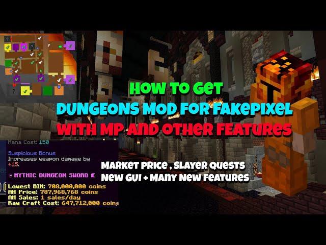 How to get Dungeons Mod in Fakepixel Skyblock #hypixel #skyblock #fakepixel