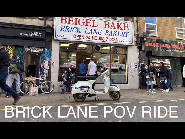 Brick Lane - East London - POV Classic Vespa Virtual Ride