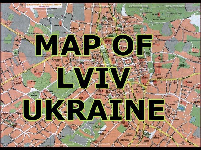 MAP OF LVIV UKRAINE