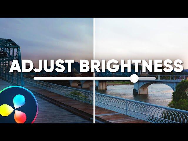 How to Increase and Decrease Brightness in Davinci Resolve