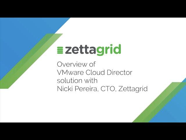 Zettagrid: Cloud Services Portal Powered by VMware Cloud Director