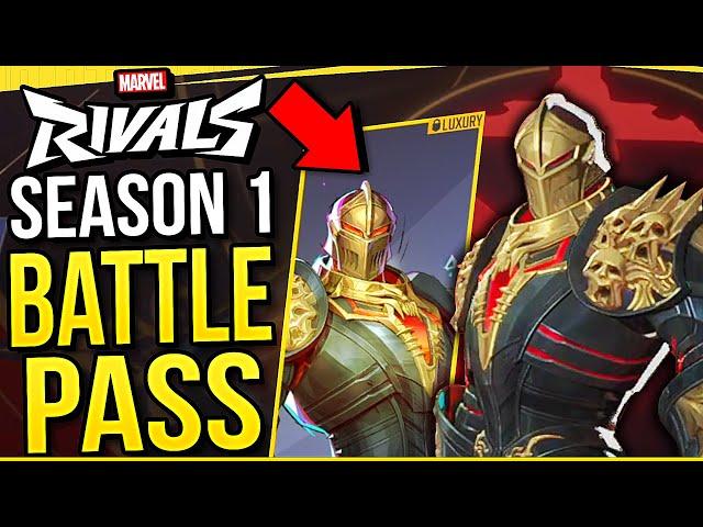 Marvel Rivals - SEASON 1 Battle Pass FIRST FULL LOOK! All Skins & Rewards