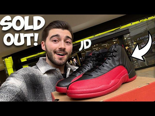 RESTOCKING NOW?! Jordan 12 Flu Games SOLD OUT! CLOSE UP LOOK & PICKUP VLOG!