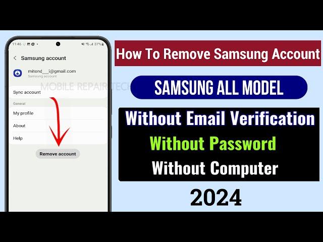 Samsung Account Remove 2024 | How to Remove Samsung Account Without Password and Email Android 13/14