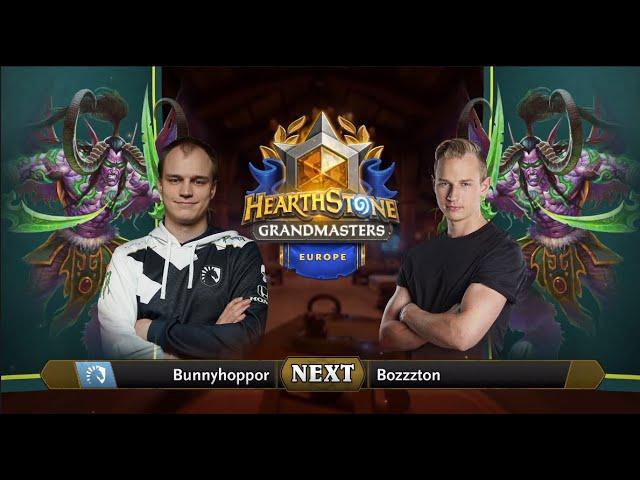 Bunnyhoppor vs Bozzzton - Group A Decider - Hearthstone Grandmasters Europe 2020 Season 1 - Playoffs